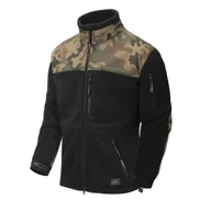 Odzież taktyczna i umundurowanie - Bluza Polar Helikon-Tex Infantry czarny/wz.93 leśny XL - miniaturka - grafika 1