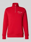 Bluzy męskie - Bluza ze stójką i zamkiem błyskawicznym - miniaturka - grafika 1