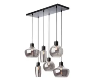 Lampy sufitowe - Redo 01-4047 - Żyrandol na lince ATLANTIS 6xE27/42W/230V czarny - miniaturka - grafika 1