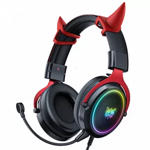 ONIKUMA X10 Czarno-czerwone - Słuchawki - miniaturka - grafika 2
