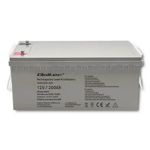 Akumulator AGM QOLTEC 53069 200Ah12V - Akumulatory ogólnego zastosowania - miniaturka - grafika 1