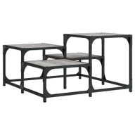 Ławy i stoliki kawowe - vidaXL Stolik kawowy szary Sonoma 68x68x40 cm materiał drewnopochodny - miniaturka - grafika 1