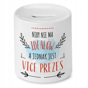 Skarbonka Dla Vice Prezesa na Urodziny na Prezent z Nadrukiem ze Zdjęciem + Opakowanie na prezent (wzór 03) - Skarbonki - miniaturka - grafika 1