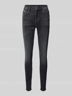 Spodnie damskie - Jeansy o kroju skinny fit z 5 kieszeniami - miniaturka - grafika 1