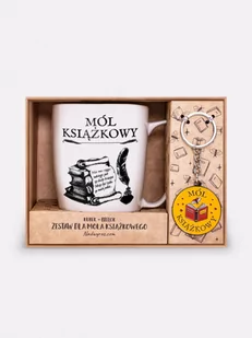 Zestaw / brelok + kubek / MÓL KSIĄŻKOWY - Nadwyraz - Kolorowanki, wyklejanki - miniaturka - grafika 1