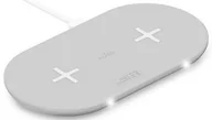 Ładowarki do telefonów - PURO Fast Wireless Dual Dock Qi biały (FCCSQI20W1WHI) - miniaturka - grafika 1