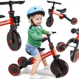 Trike Fix Mini, Rowerek biegowy ,trójkołowy 3w1, czerwony - Hulajnogi - miniaturka - grafika 1