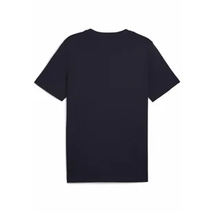 Młodzieżowa koszulka Essentials 2 Colour z małym logo No. 1 PUMA New Navy Blue - Koszulki sportowe damskie - miniaturka - grafika 1