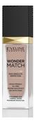 Podkłady do twarzy - Eveline Cosmetics Wonder Match luksusowy podkład dopasowujący się do skóry 45 Honey 30ml - miniaturka - grafika 1