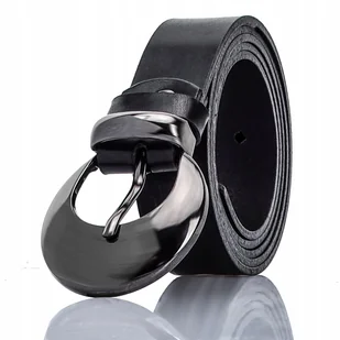 Pasek Gracio KLAMRA Okrągła GRAFIT Damski DŁUGI - Paski Pasek Gracio KLAMRA Okrągła GRAFIT Damski DŁUGI - Paski - miniaturka - grafika 1