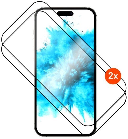 Fixed Screen protector Apple iPhone 17 Tempered glass Black Full Cover 2.5D