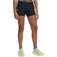 Spodenki damskie - Under Armour Tech Play Up 2 w 1 szorty - czarny/czarny/biały - LG - miniaturka - grafika 1