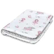 Koce i narzuty dla dzieci - Kocyk Średniaka Wróżki bawełna - minky 75x100 cm Bonjour Cherie - miniaturka - grafika 1