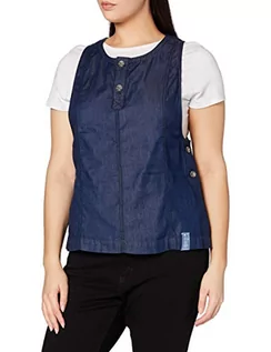 Bluzki damskie - G-STAR RAW Damska bluzka Etd Wrap Top Ss Blouse, Blue (Nitro D125-1861), M - grafika 1