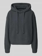 Swetry damskie - Sweter z dzianiny o kroju regular fit z kapturem model ‘NEAT’ - miniaturka - grafika 1