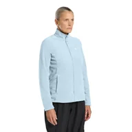 Bluzy damskie - Damska bluza polarowa Jack Wolfskin TAUNUS FZ W Ice Blue - XS - miniaturka - grafika 1