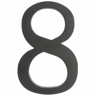 Cyfra 8 wys.18 cm plastikowa czarna 5906711263695 - Numery na dom - miniaturka - grafika 1