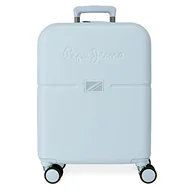 Walizki - Pepe Jeans Accent Walizka kabiny Niebieski 40x55x20 cms Twarde mocowanie ABS Zamknięcie TSA Wbudowany 37L 2,74 kg 4 koła Bagaż ręczny, niebieski, Maleta, Walizka kabinowa - miniaturka - grafika 1