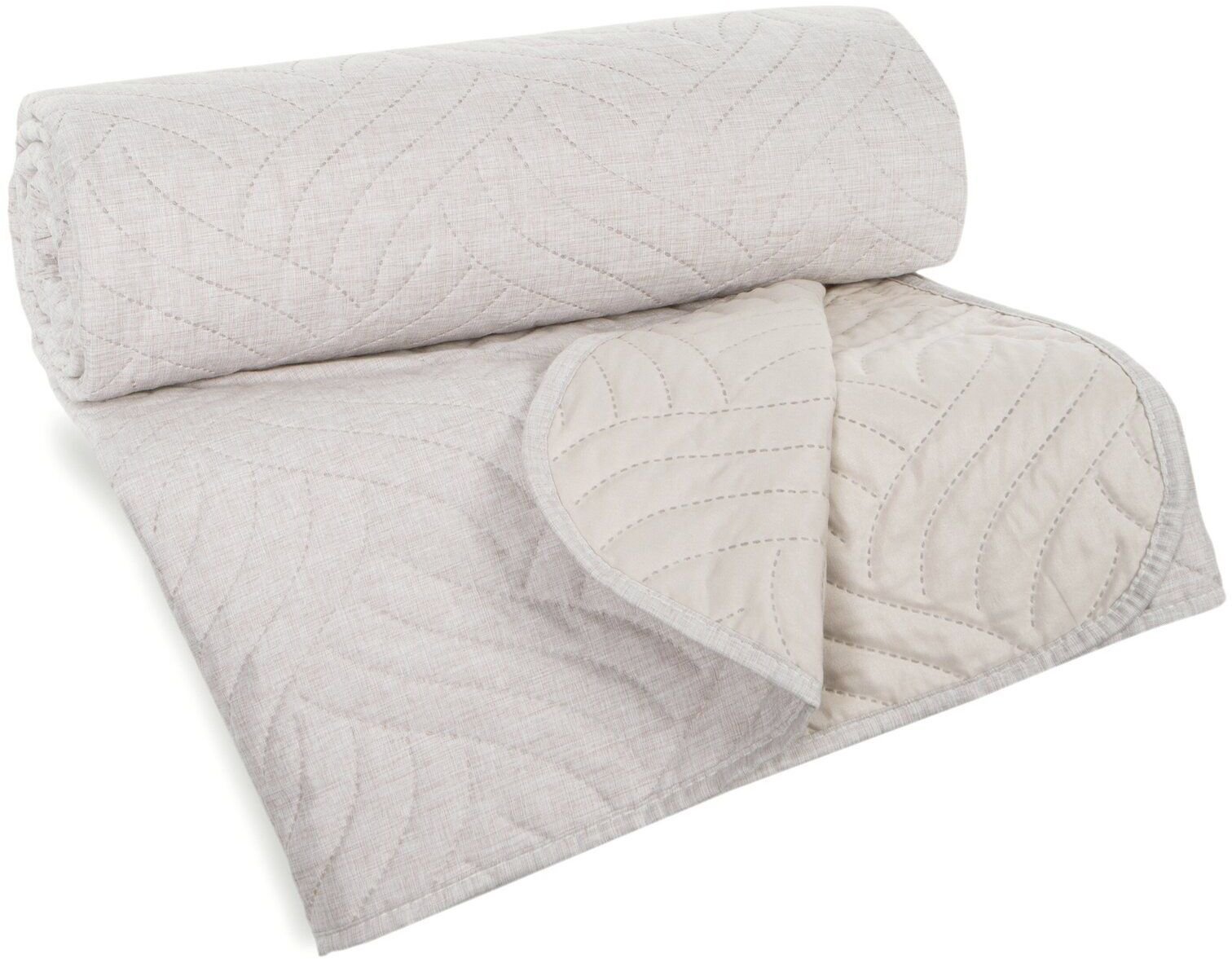 Stabilus Narzuta pikowana LEN 170x210 beżowa 100gsm hot press