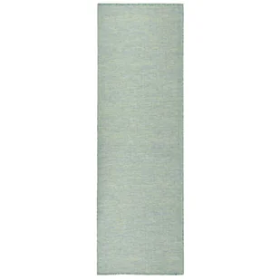 vidaXL Dywan zewnętrzny o płaskim splocie, 80x250 cm, turkusowy - Dywany zewnętrzne - miniaturka - grafika 1