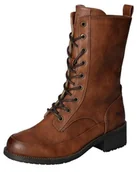 Kozaki damskie - Mustang Damskie kozaki 1402-511, koniak, 36 EU - miniaturka - grafika 1