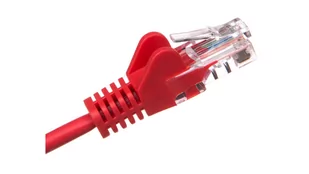 Kabel krosowy patchcord U/utp kat.5e Cca czerwony - Patchcordy - miniaturka - grafika 4