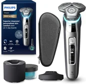Golarki męskie - Nowa Golarka Philips Series 9000 S9975/54 Zestaw Baza Czyszcząca Etui - miniaturka - grafika 1