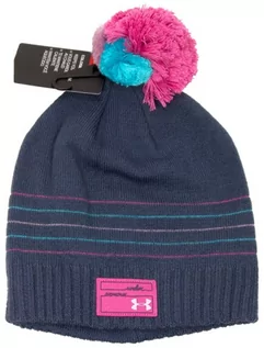 Czapki dla dzieci - Czapka dziewczęca Under Armour Girl’s TRIPLE SCOOP BEANIE 1345400-044 - grafika 1