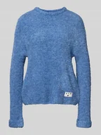 Swetry damskie - Sweter o kroju relaxed fit z dodatkiem wełny model ‘Larisa’ - miniaturka - grafika 1