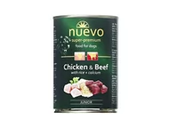 Mokra karma dla psów - Nuevo Nuveo Junior puszka z kurczakiem i wołowiną 400g - miniaturka - grafika 1