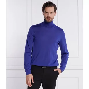 BOSS Wełniany golf Musso-P | Slim Fit - Swetry męskie - miniaturka - grafika 1