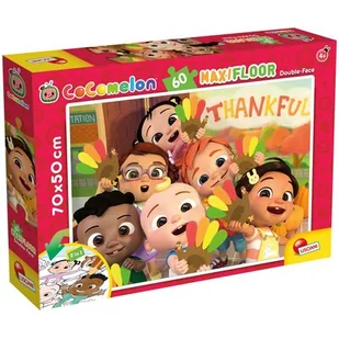 Lisciani COCOMELON DWUSTRONNE PUZZLE PODŁOGOWE 60 EL 1,2,3 ! 304-91089 - Puzzle - miniaturka - grafika 1