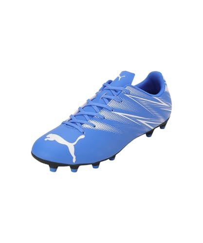 PUMA Męskie buty piłkarskie Attacanto Fg/Ag, Bluemazing PUMA biały, 44.5 EU