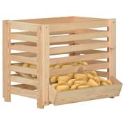 Pudła i pojemniki do przechowywania - vidaXL Skrzynia na ziemniaki, 60x40x50 cm, lite drewno sosnowe vidaXL - miniaturka - grafika 1