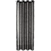 Zasłony - Zasłona EUROFIRANY Laurel 140 x 250 cm Czarny - miniaturka - grafika 1