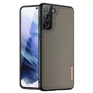 Etui i futerały do telefonów - Dux Ducis Fino etui pokrowiec pokryty nylonowym materiałem Samsung Galaxy S21 5G zielony - miniaturka - grafika 1