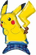 Gadżety na imprezę - Balon foliowy stojący Pikachu Pok mon - 60 cm - 1 szt. - miniaturka - grafika 1
