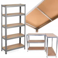 Szafy i regały magazynowe - Metalowy regał magazynowy garażu piwnicy 180x90x40 z półkami do 5P/175kg 875kg - miniaturka - grafika 1