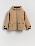Kurtki i płaszcze dla chłopców - Reserved - Ocieplana kurtka parka - beżowy - miniaturka - grafika 1