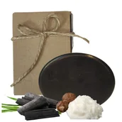 Mydła - Mydło węglowe z olejkami eterycznymi i masłem shea - bez zapachu, 85g - miniaturka - grafika 1