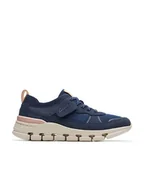 Trampki damskie - Clarks Skórzane sneakersy "Nature X Cove" w kolorze granatowym - miniaturka - grafika 1