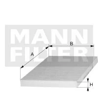 Mann Fp 22 032 Filtr Kabinowy Węglowy - Filtry kabinowe - miniaturka - grafika 1