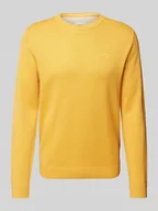 Swetry męskie - Sweter z dzianiny o kroju regular fit z czystej bawełny - miniaturka - grafika 1