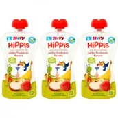 Desery dla dzieci - Hipp Mus owocowy Jabłka-Truskawki-Banany po 6. miesiącu zestaw 3 x 100 g Bio - miniaturka - grafika 1