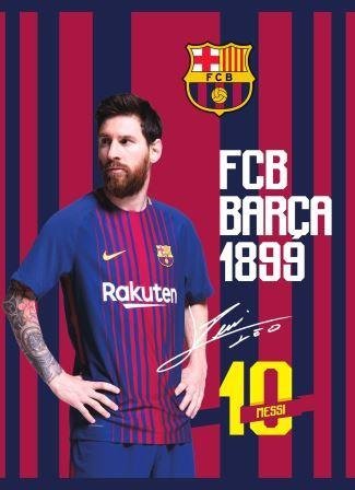 Astra, zeszyt w kratkę, format A5, FC Barcelona