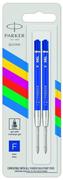 Wkłady do długopisów - Parker, Wkład do Długopisu, Żelowy, Niebieski, 2 sztuki - miniaturka - grafika 1