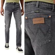 Spodnie męskie - Wrangler 11MWZ ORIGINAL SLIM Marshall DOPASOWANE CZARNO SZARY DżINS W33 L30 - miniaturka - grafika 1