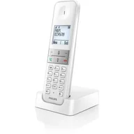 Telefony stacjonarne - Philips Telefon D4701W/53 Biały - miniaturka - grafika 1