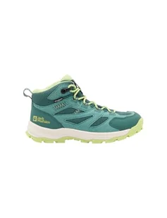 Jack Wolfskin Dziecięce buty chłopięce, uniseks, Vojo Tour Texapore MID K do chodzenia, zielone jadeitowe, 28 EU, zielony (jade green), 28 EU - Buty dla chłopców - miniaturka - grafika 1