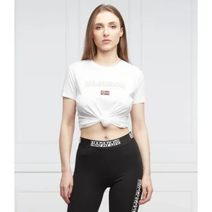 Napapijri T-shirt S-AYAS Regular Fit - Koszulki i topy damskie - miniaturka - grafika 1